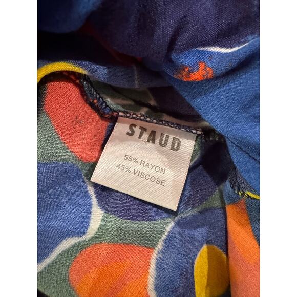 STAUD Affogato printed crepe de chine maxi dress size 4 / small - Picture 13 of 15